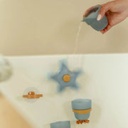 Little Dutch Bath Play Cups - Blue Starfish
