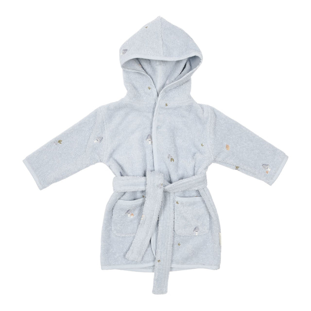 Little Dutch Embroidered Bathrobe - Forest Friends