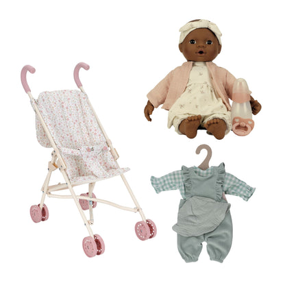 Little Dutch Doll & Stroller Bundle - Noa