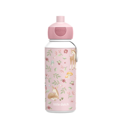 Little Dutch Campus Pop-Up Water Bottle - Fairy Garden