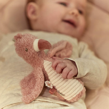 Little Dutch Flamingo Squeeze Rattle - Safari Friends
