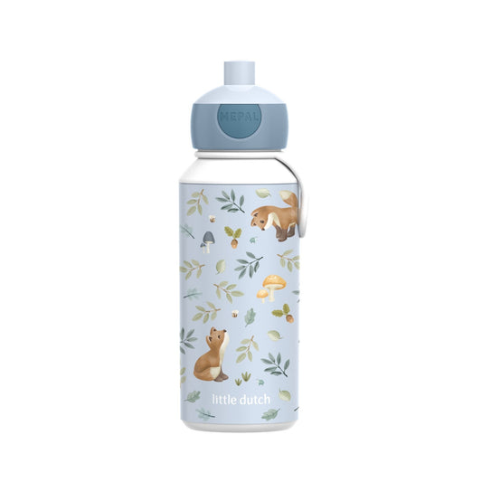 Little Dutch Campus Pop-Up Water Bottle - Forest Friends