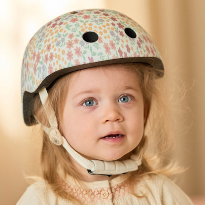 Little Dutch Helmet - Off White Sunny Flower