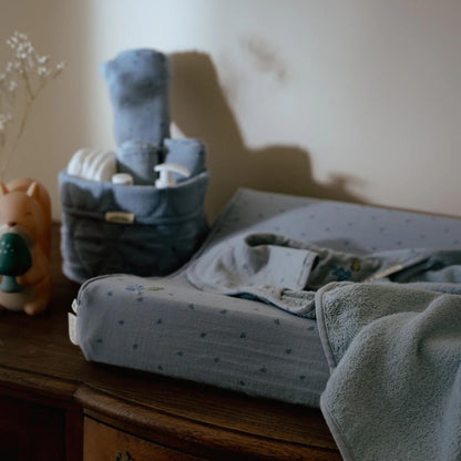 Little Dutch Hooded Towel - Pure Denim Blue