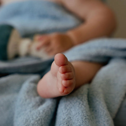 Little Dutch Hooded Towel - Pure Denim Blue