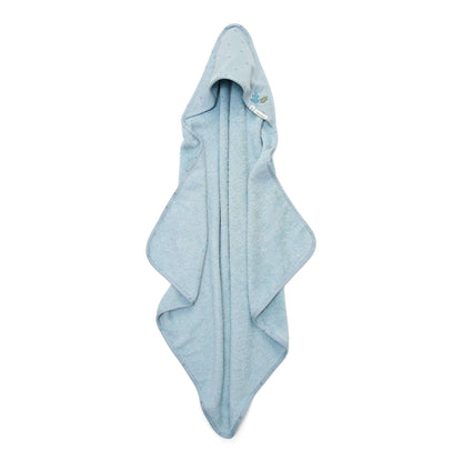 Little Dutch Hooded Towel - Pure Denim Blue
