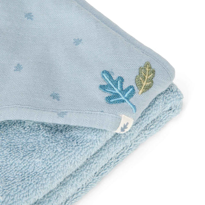 Little Dutch Hooded Towel - Pure Denim Blue