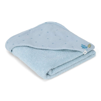 Little Dutch Hooded Towel - Pure Denim Blue