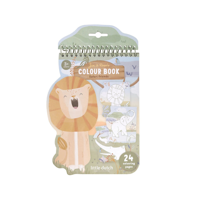 Little Dutch Lion Colouring Book - Safari Friends
