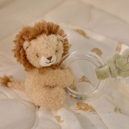 Little Dutch Lion Ring Rattle - Safari Friends