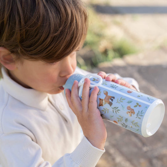 Little Dutch Campus Pop-Up Water Bottle - Forest Friends