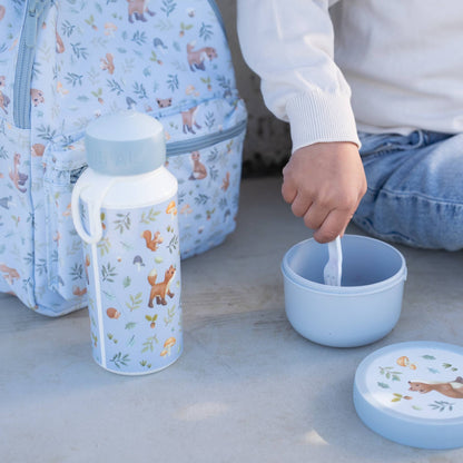 Little Dutch Campus Pop-Up Water Bottle - Forest Friends