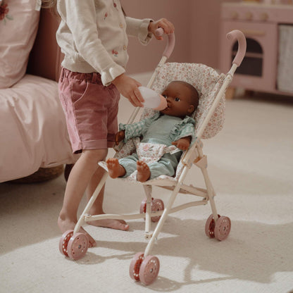 Little Dutch Metal Doll Stroller - White