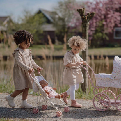 Little Dutch Metal Doll Stroller - White