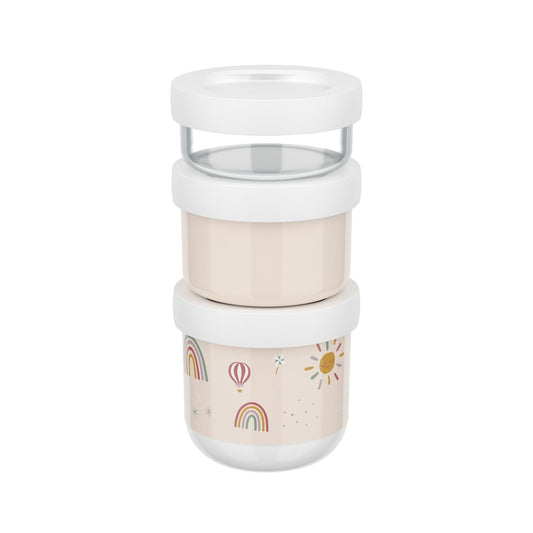 Little Dutch Mio Snackbox Stack - Sunshine & Rainbow