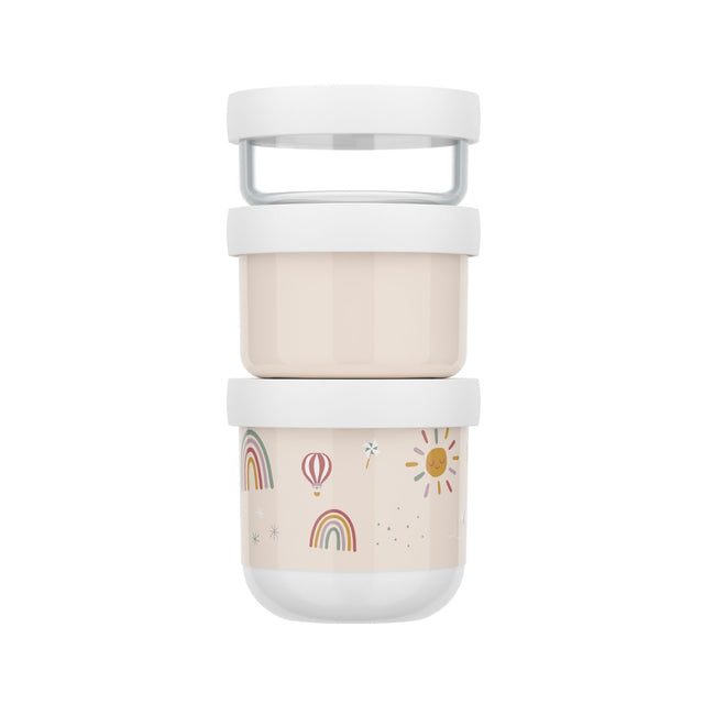 Little Dutch Mio Snackbox Stack - Sunshine & Rainbow