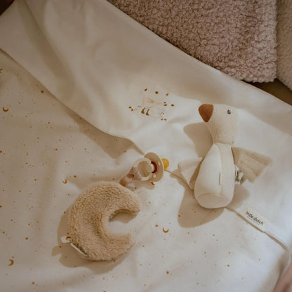 Little Dutch Moon Pacifier Cloth - Pure Soft White