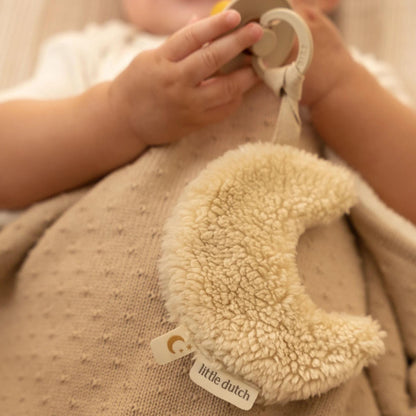 Little Dutch Moon Pacifier Cloth - Pure Soft White