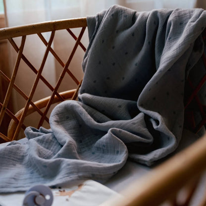 Little Dutch Muslin Squares - Pure Denim Blue