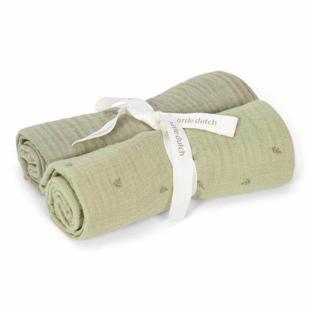 Little Dutch Muslins Squares - Pure Sage
