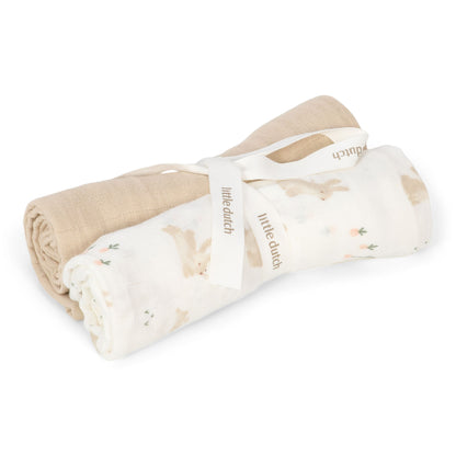 Little Dutch Muslin Squares - Baby Bunny
