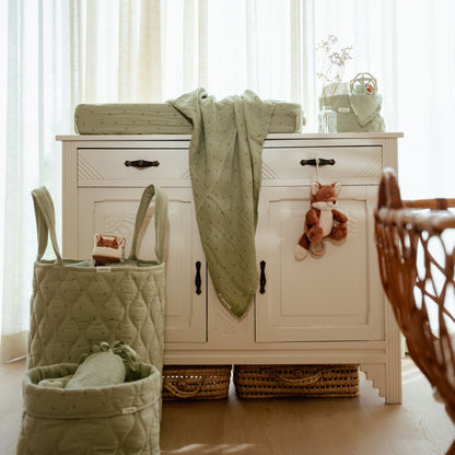 Little Dutch Muslin Swaddle - Pure Sage