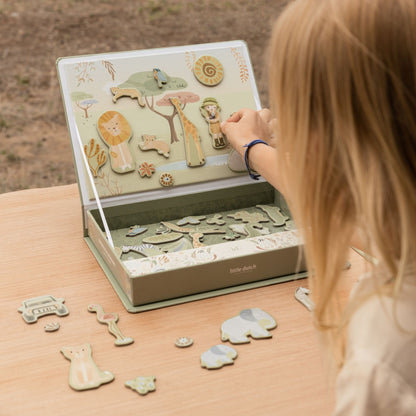 Little Dutch Magnetic Playboard - Safari Friends