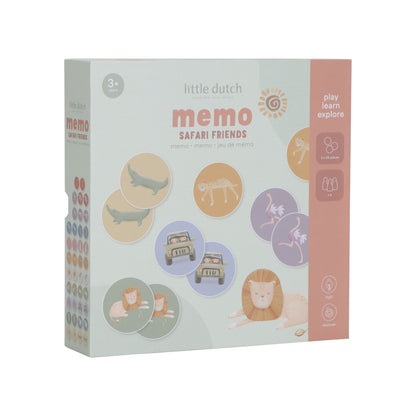 Little Dutch Memo Game - Safari Friends