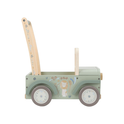 Little Dutch Wooden Push Car Jeep - Safari Friends