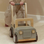 Little Dutch Wooden Push Car Jeep - Safari Friends