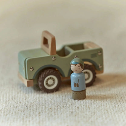 Little Dutch Wooden Safari Jeep - Safari Friends