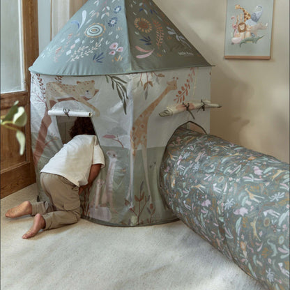 Little Dutch Safari Tent With Play Tunnel
