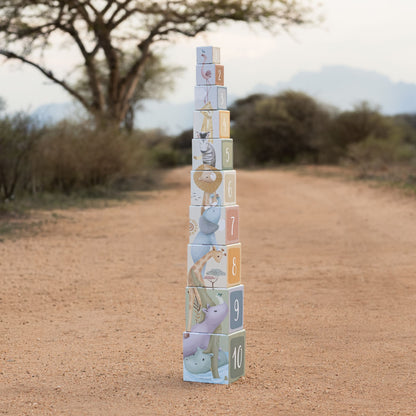 Little Dutch Stacking Tower - Safari Friends