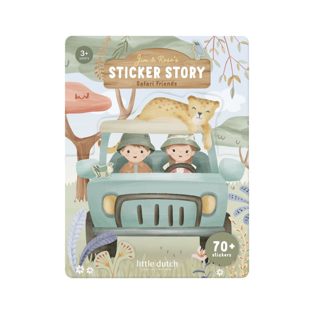 Little Dutch Sticker Scene Book - Safari Friends