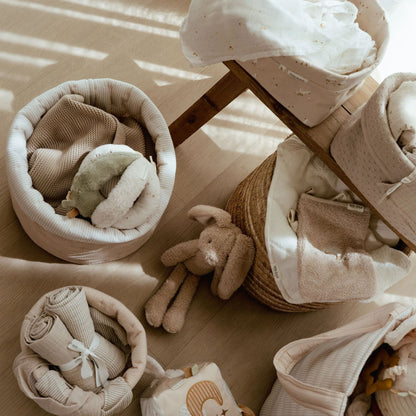 Little Dutch Storage Basket - Pure Soft Beige Stripe