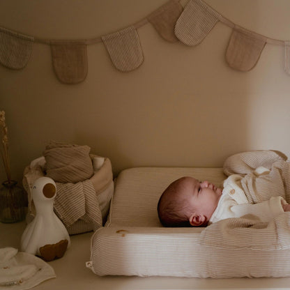 Little Dutch Storage Basket - Pure Soft Beige Stripe