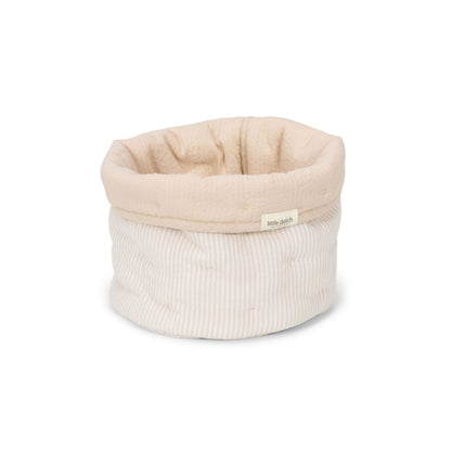 Little Dutch Storage Basket - Pure Soft Beige Stripe