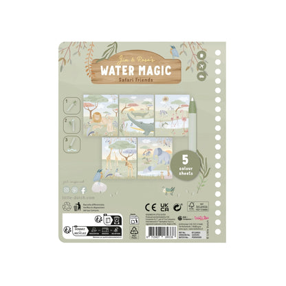 Little Dutch Water Magic Book - Safari Friends Jim
