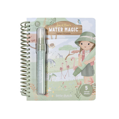 Little Dutch Water Magic Book - Safari Friends Rosa