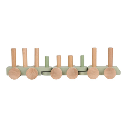 Little Dutch Wooden Block Train - Safari Friends