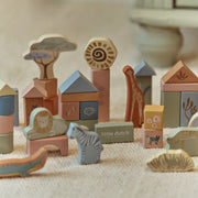 Little Dutch Wooden Building Blocks - Safari Friends