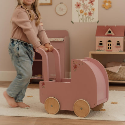 Little Dutch Wooden Doll Pram
