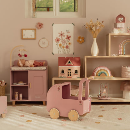 Little Dutch Wooden Doll Pram