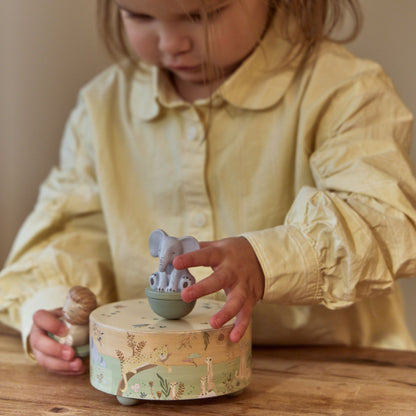 Little Dutch Wooden Music Box - Safari Friends