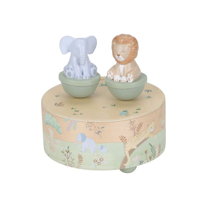 Little Dutch Wooden Music Box - Safari Friends