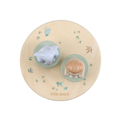 Little Dutch Wooden Music Box - Safari Friends