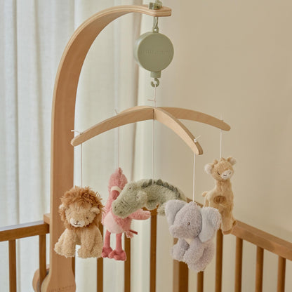 Little Dutch Wooden Music Mobile - Safari Friends