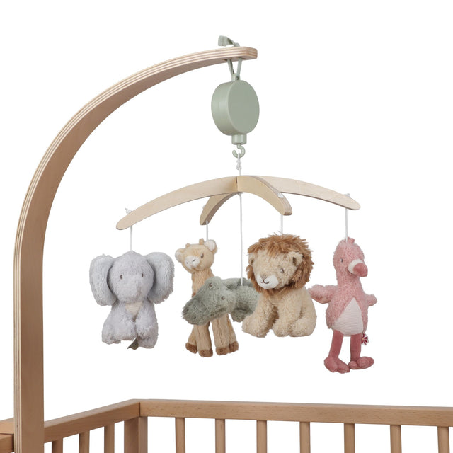 Little Dutch Wooden Music Mobile - Safari Friends