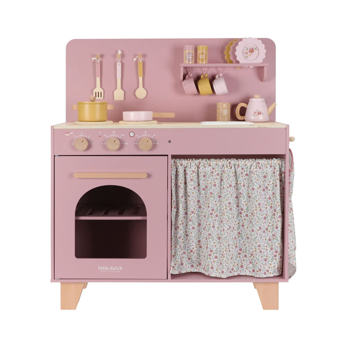 Little Dutch Wooden Play Kitchen Pink Scandiborn little-dutch-wooden-play-kitchen-pink-scandiborn