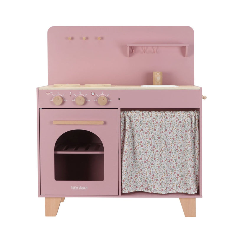 Little Dutch Wooden Play Kitchen Pink Scandiborn little-dutch-wooden-play-kitchen-pink-scandiborn